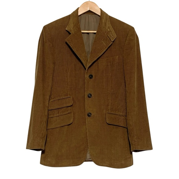 Vintage Dunhill Corduroy Blazer In Tobacco - Picture 2 of 16